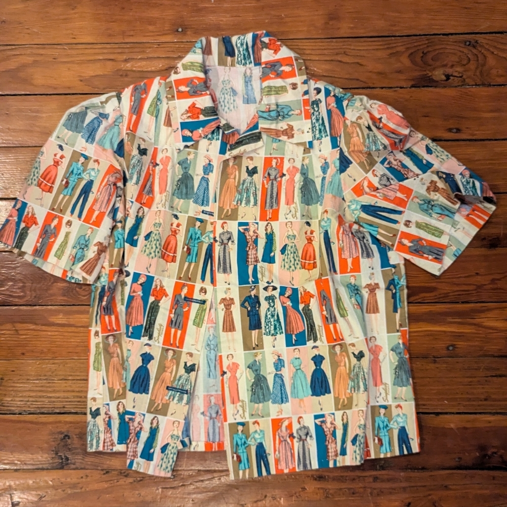 Vintage Style Graphic Print Shirt